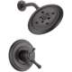 T17297-RB Cassidy Dual Function Pressure Balanced Shower Trim with H2Okinetic and Integrated Volumn Control Less Rough-in in Venetian Bronze
