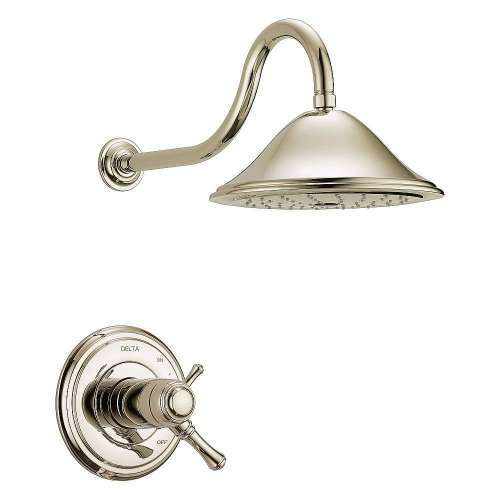 T17T297-PN Cassidy Dual Function Pressure Balanced Shower Trim with Integrated Shower Trim Less Rough-in in Polished Nickel