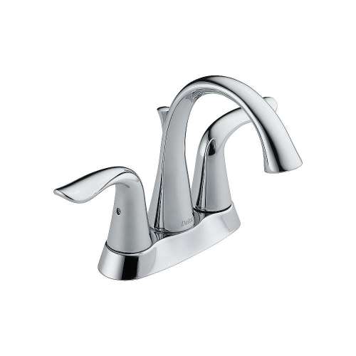 Lahara 2538-MPU-DST Two Handle Centerset Lavatory Faucet - Metal Pop-Up in Polished Chrome
