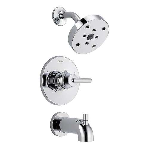 T14459 Trinsic Bath and Shower Trim with H2Okinetic and Monitor Technologies in Polished Chrome