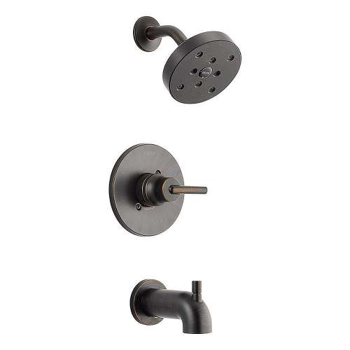 T14459-RB Trinsic Bath and Shower Trim with H2Okinetic and Monitor Technologies in Venetian Bronze