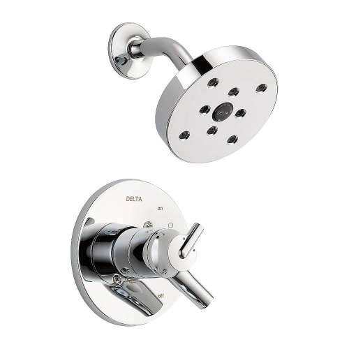 T17259-M Trinsic Dual Function Pressure Balanced Shower Trim with H2Okinetic and Integrated Volumn Control Less Rough-in