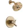 T17259-CZ Trinsic Dual Function Pressure Balanced Shower Trim with H2Okinetic and Integrated Volumn Control Less Rough-in in Champagne Bronze
