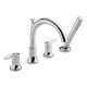 Trinsic T4759 Roman Tub Filler with Hand Shower in Polished Chrome