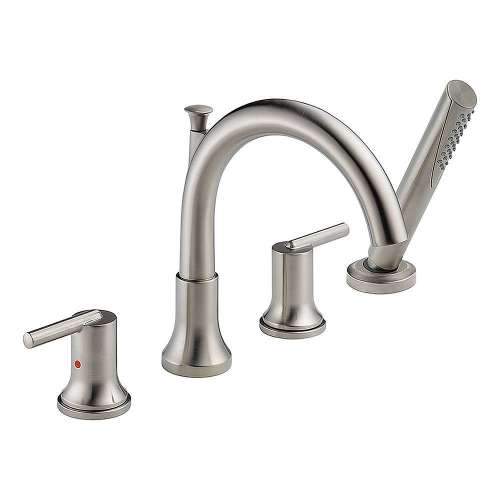 Roman Tub Filler with Hand Shower in Brilliance Stainless