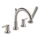 Roman Tub Filler with Hand Shower in Brilliance Stainless
