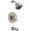 Dual Function Pressure Balanced Bath and Shower Trim Head Less Rough-in in Brilliance Stainless