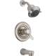 Dual Function Pressure Balanced Bath and Shower Trim Head Less Rough-in in Brilliance Stainless