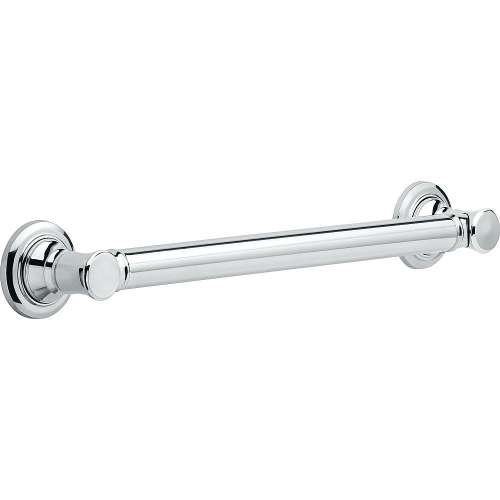 Traditional Decorative ADA Grab Bar - 18in in Polished Chrome