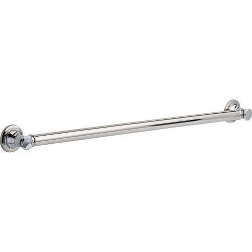 Traditional Decorative ADA Grab Bar - 36in in Polished Chrome