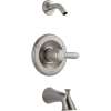 Single Function Bath and Shower Trim in Brilliance Stainless