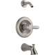 Single Function Bath and Shower Trim in Brilliance Stainless