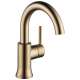 Single Handle High-Arc Lavatory Faucet in Champagne Bronze Finish, 1.2gpm Flow Rate