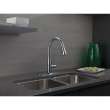 Single Handle Pull-Down Kitchen Faucet in Arctic Stainless Finish