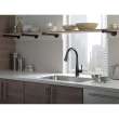 Single Handle Pull-Down Kitchen Faucet in Matte Black Finish