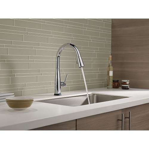 Single Handle Pull-Down Kitchen Faucet with Touch2O Technology in Chrome Finish