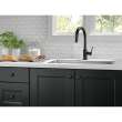 Trinsic 9159-BL-DST Single Handle Pull-Down Kitchen Faucet in Matte Black Finish