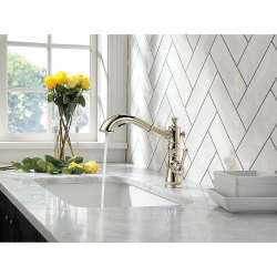 4197-PN-DST Cassidy Single Handle Pull-Out Kitchen Faucet in Polished Nickel Finish