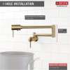 1165LF-CZ Other Contemporary Wall Mount Pot Filler in Champagne Bronze Finish