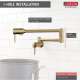 1165LF-CZ Other Contemporary Wall Mount Pot Filler in Champagne Bronze Finish