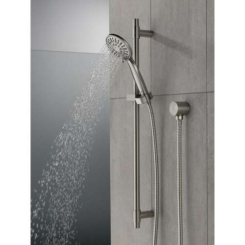 1.75 GPM 4-Setting Hand Shower with Slide Bar in Stainless