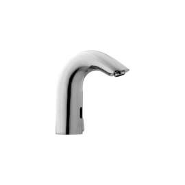 Electronic Battery Operated Single Hole Bathroom Faucet with Temperature Mixer in Chrome