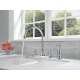 Two Handle Kitchen Faucet with Spray in Polished Chrome