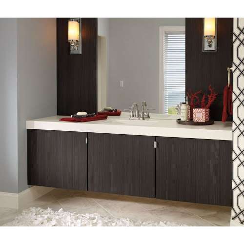 Lahara 2538-SSMPU-DST Two Handle Centerset Lavatory Faucet - Metal Pop-Up in Brilliance Stainless