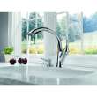 Linden 4153-DST Single Handle Water Efficient Pull-Out Kitchen Faucet in Polished Chrome