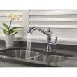 4197-AR-DST Cassidy Single Handle Pull-Out Kitchen Faucet in Arctic Stainless