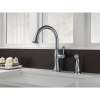 Single Handle Kitchen Faucet with Spray in Arctic Stainless