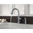 Single Handle Kitchen Faucet with Spray in Arctic Stainless