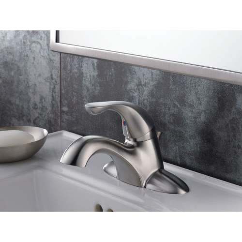 Classic 520-SSPPU-DST Single Handle Centerset Lavatory Faucet in Brilliance Stainless