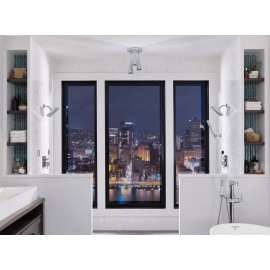 Ara Valve Trim with 6-Setting Integrated Diverter in Stainless