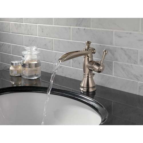 Cassidy 598LF-SSMPU Single Handle Lavatory Faucet with Channel Spout - Metal Pop-Up in Brilliance Stainless