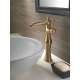 Single Handle Vessel Lavatory Faucet in Champagne Bronze