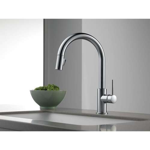 9159-AR-DST Trinsic Single Handle Pull-Down Kitchen Faucet in Arctic Stainless