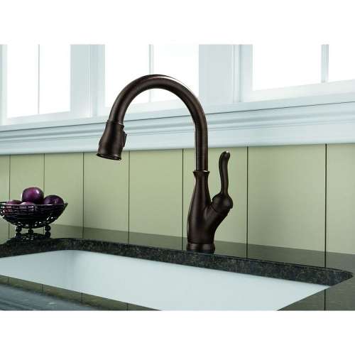 Leland 9178-RB-DST Single Handle Pull-Down Kitchen Faucet in Venetian Bronze