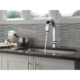 9193-DST Pivotal Single Handle Lever Faucet in Chrome