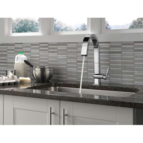 9193-DST Pivotal Single Handle Lever Faucet in Chrome