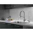 9693-AR-DST Pivotal Single Handle Lever Faucet in Arctic Stainless