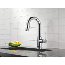 9959-DST Trinsic Single Handle Pull-Down Bar/Prep Faucet in Polished Chrome