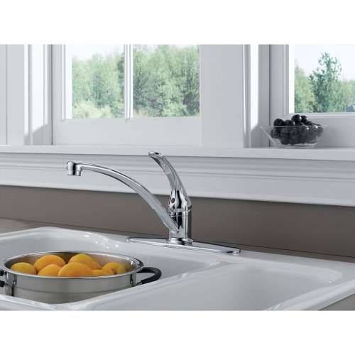 Foundations B1310LF Single Handle Kitchen Faucet in Polished Chrome