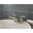 Two Handle Centerset Lavatory Faucet in Brilliance Stainless