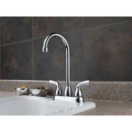 Two Handle Bar/Prep Faucet in Polished Chrome