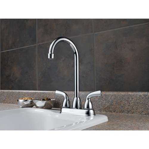 Two Handle Bar/Prep Faucet in Polished Chrome