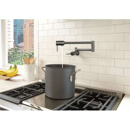 1165LF-KS Other Contemporary Pot Filler, Black Stainless