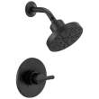 142749-BL Nicoli Monitor 14 Series H2Okinetic Shower, Matte Black