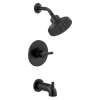 144749-BL Nicoli Monitor 14 Series H2Okinetic Tub and Shower, Matte Black