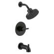 144749-BL Nicoli Monitor 14 Series H2Okinetic Tub and Shower, Matte Black